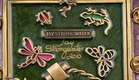 A Jay Strongwater Enamel and Jeweled Frame