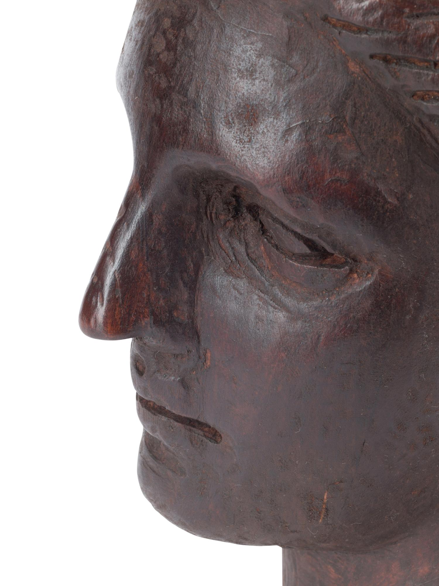 A Carved Wood Figure of Aphrodite
