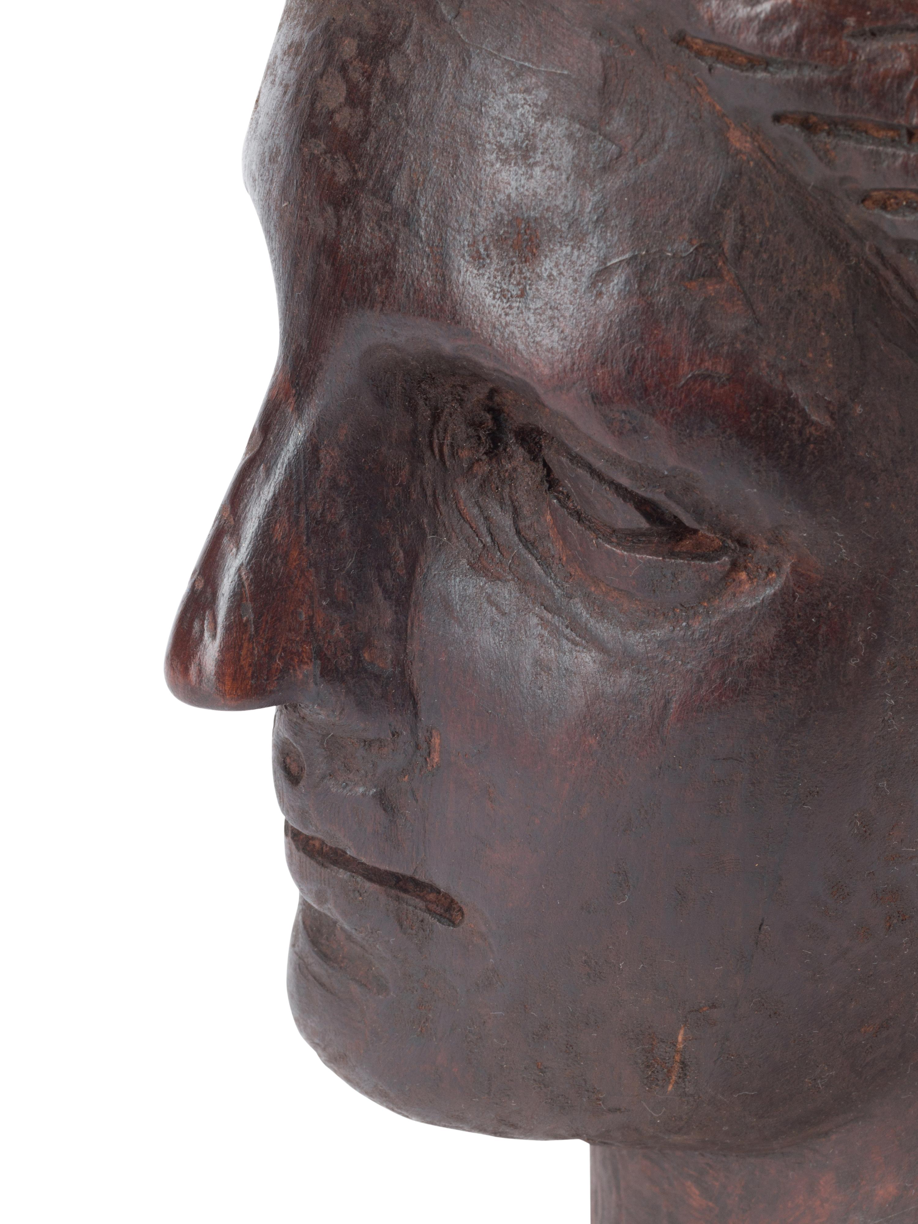 A Carved Wood Figure of Aphrodite