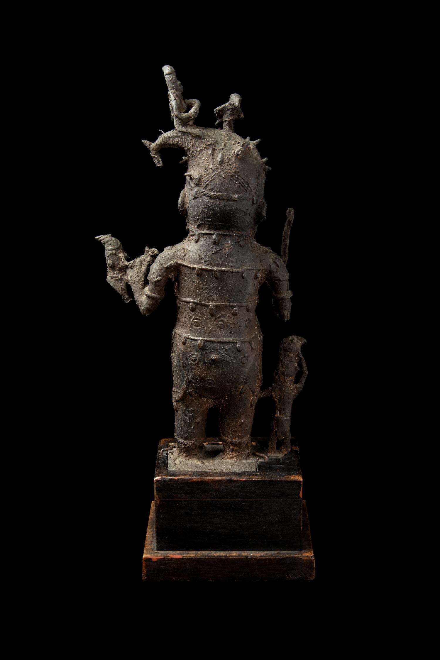 A Benin Bronze Figure of an Executioner