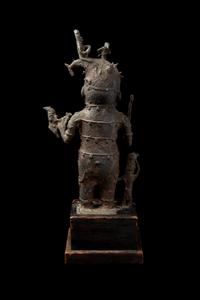 A Benin Bronze Figure of an Executioner