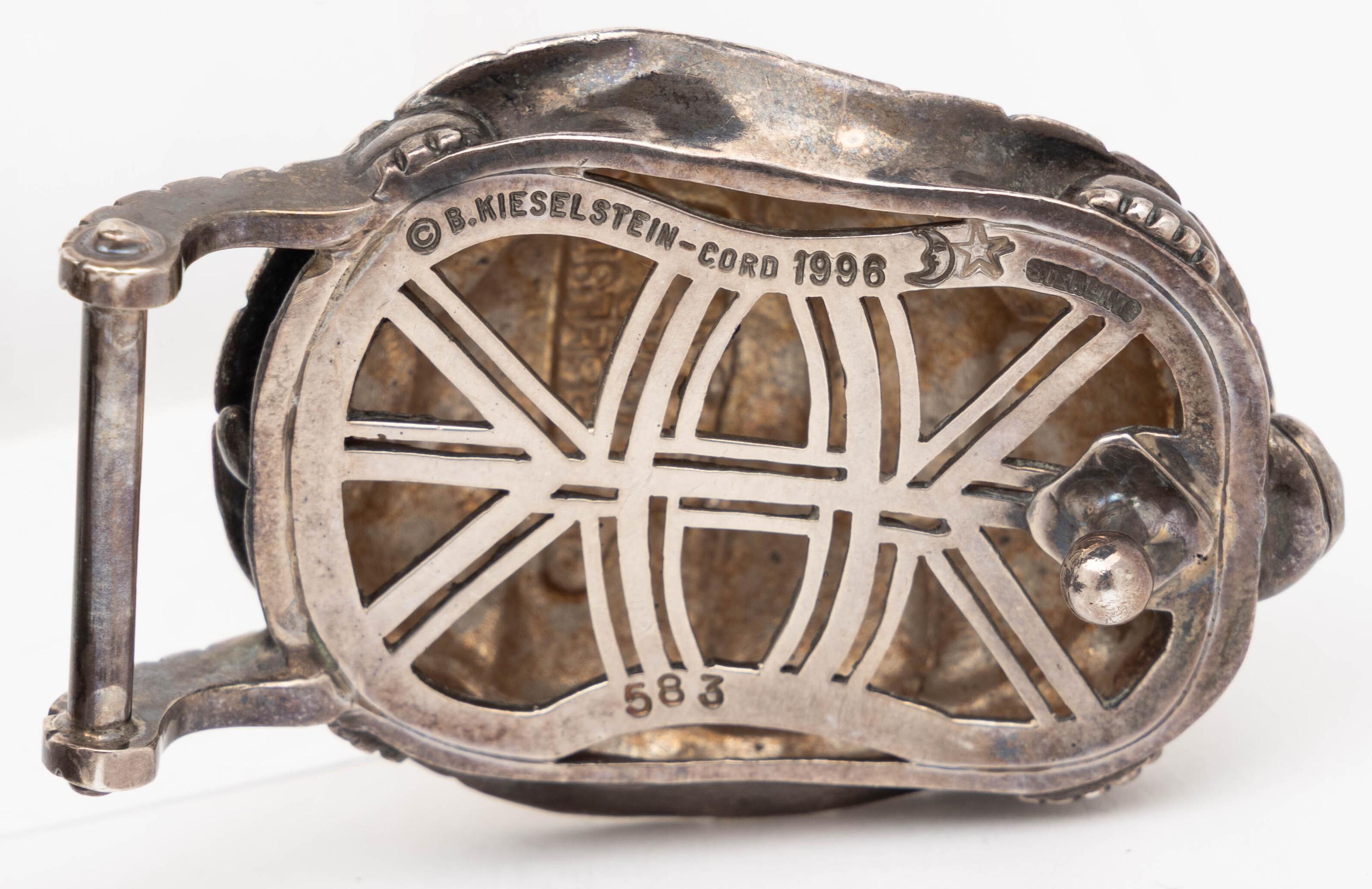 Kieselstein-Cord, Two Belts with Sterling Buckles & an Additional Sterling Buckle