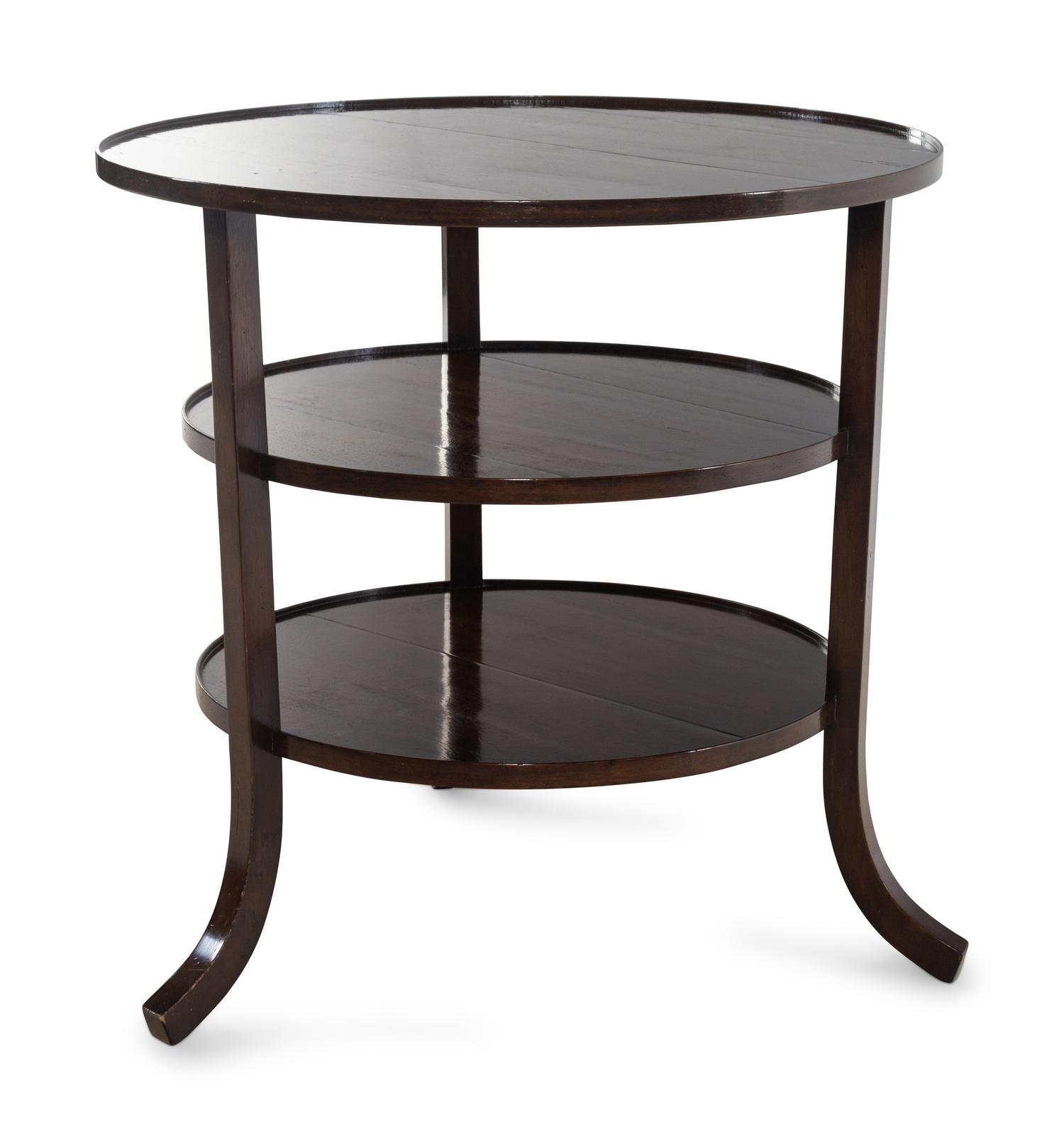 A Custom Rose Tarlow Melrose House Three-Tier Side Table