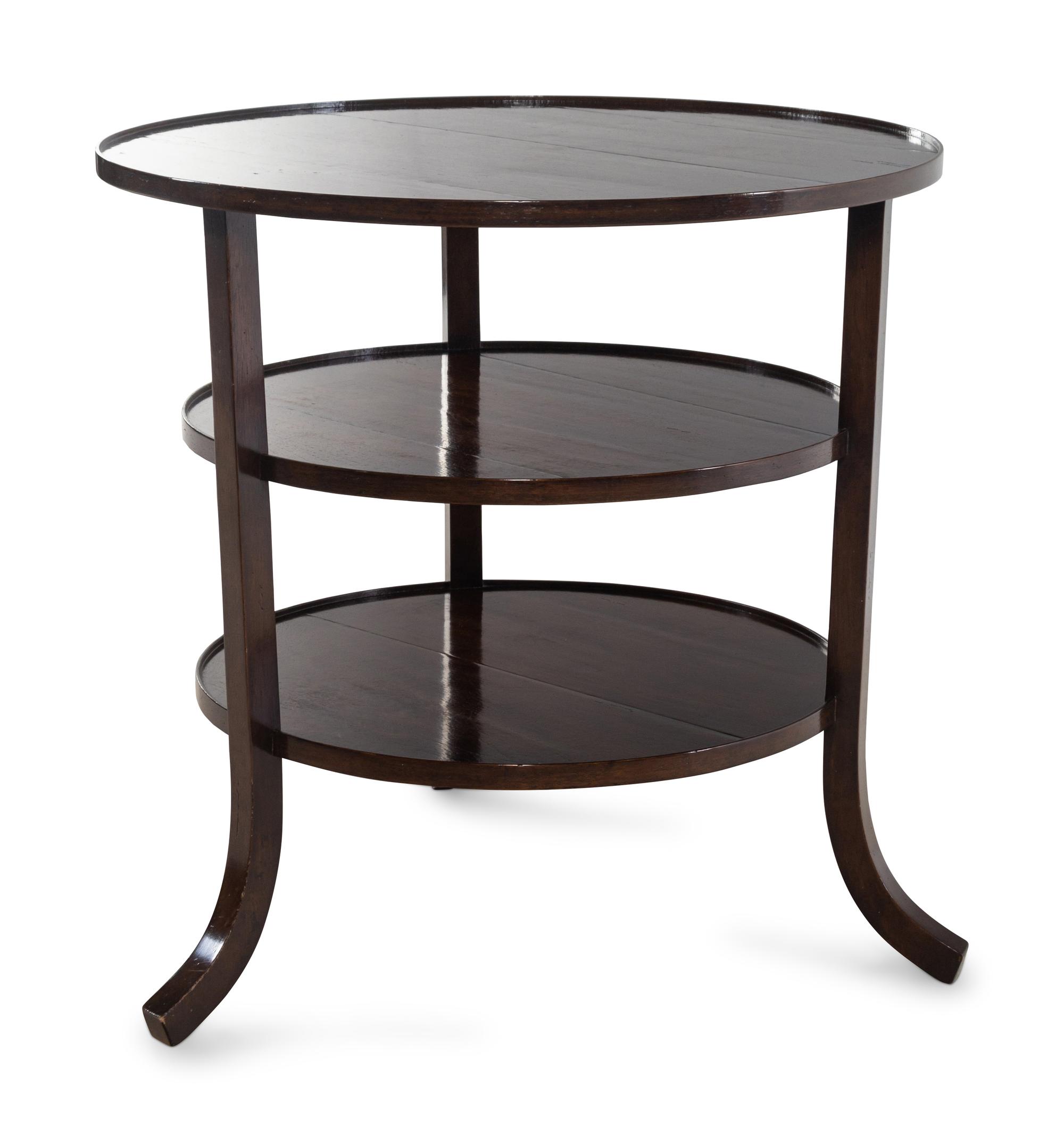 A Custom Rose Tarlow Melrose House Three-Tier Side Table