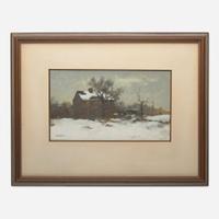 Philip Jamison (American, 1925-2021) House in Winter; together with a companion