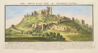 A Set of Eight English Architectural Engravings with Hand-Coloring