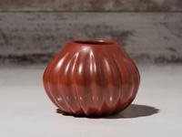 Redware Pottery Melon Jar