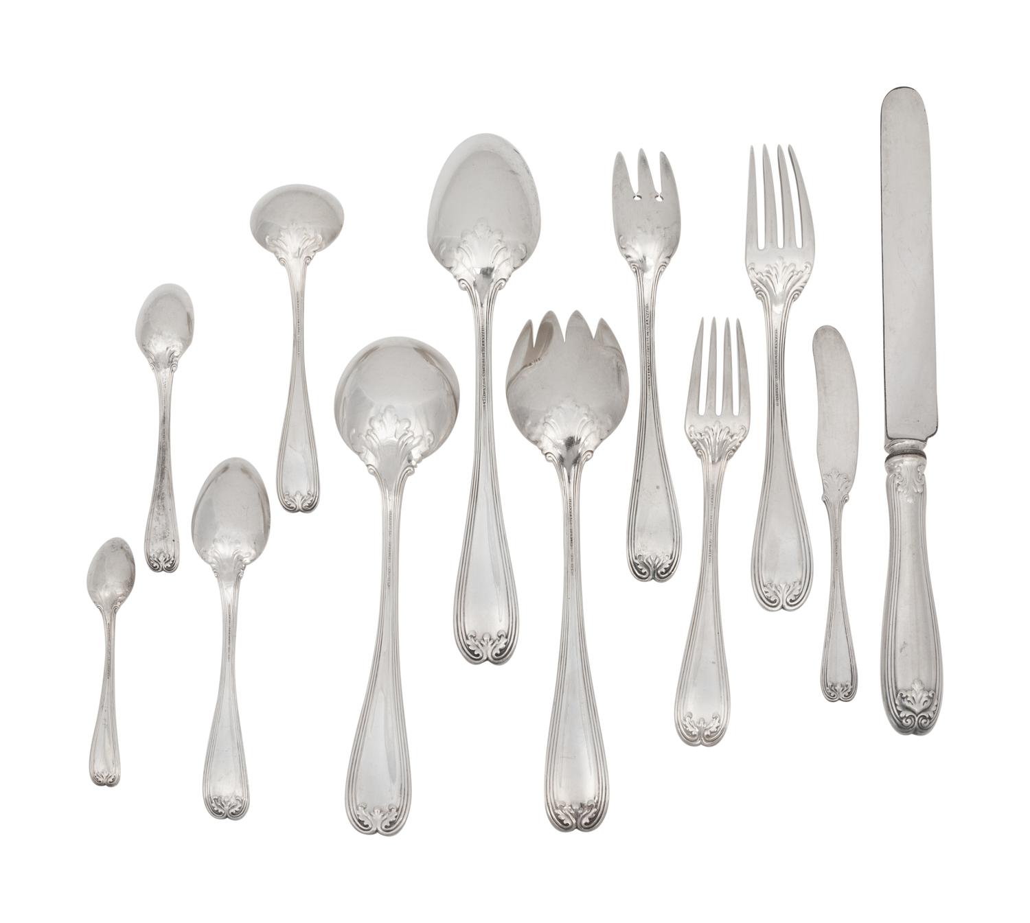 A Tiffany and Co. Silver Flatware Service