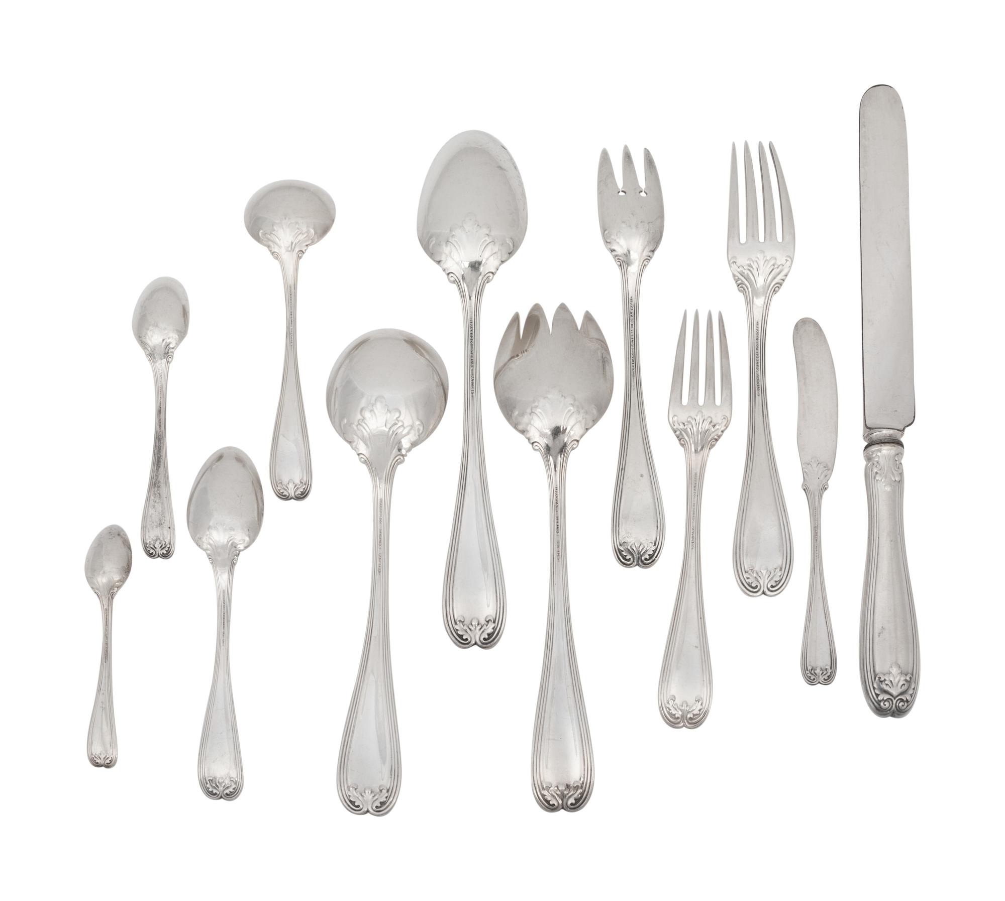 A Tiffany and Co. Silver Flatware Service