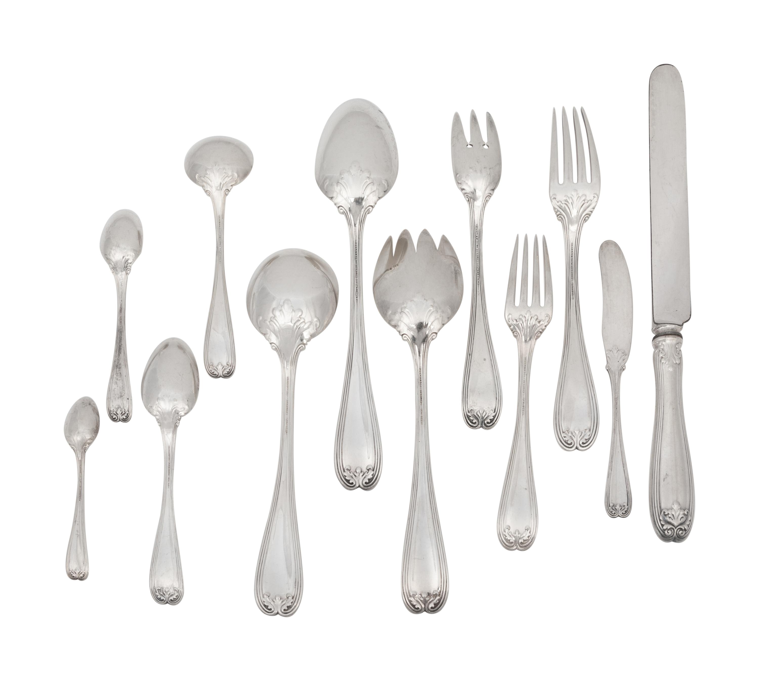 A Tiffany and Co. Silver Flatware Service