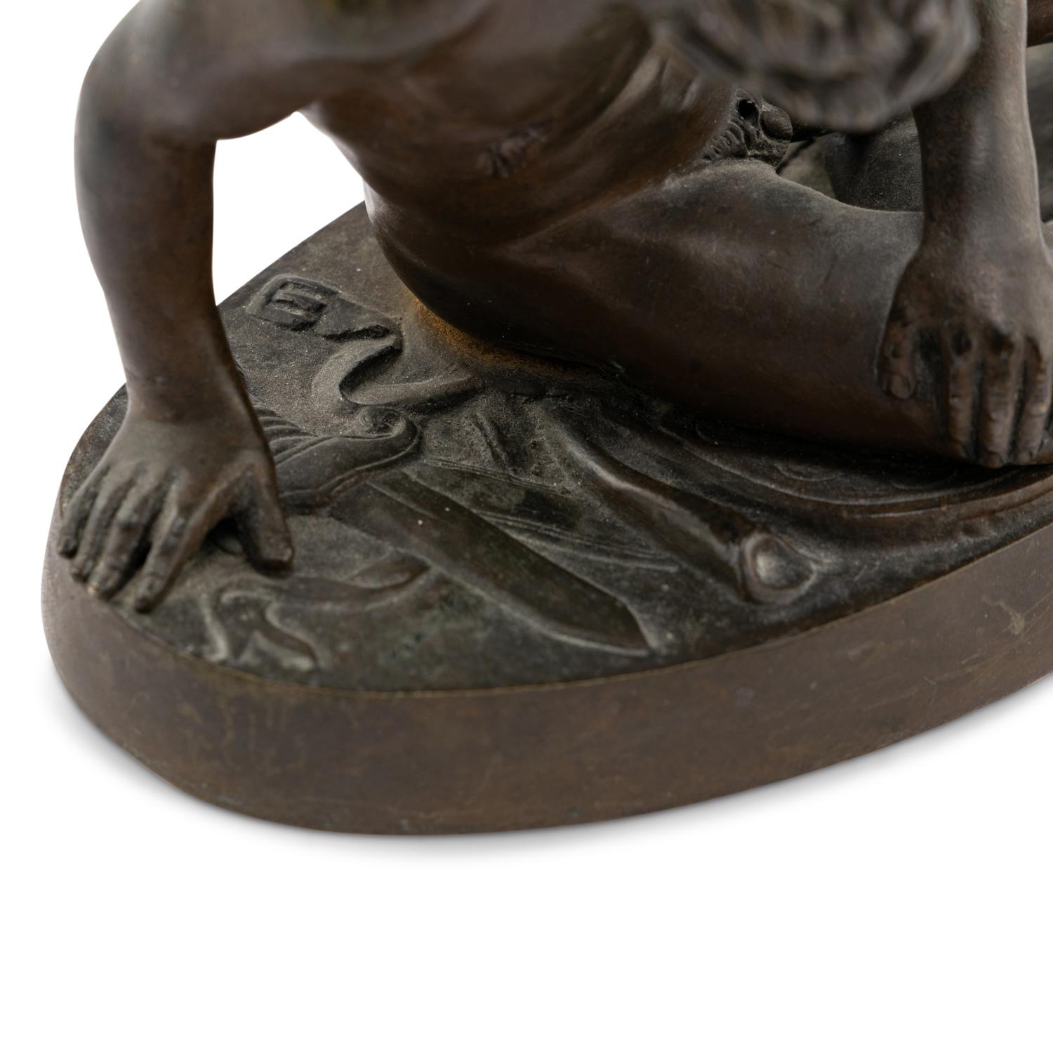 A Grand Tour Bronze Figure of The Dying Gaul
