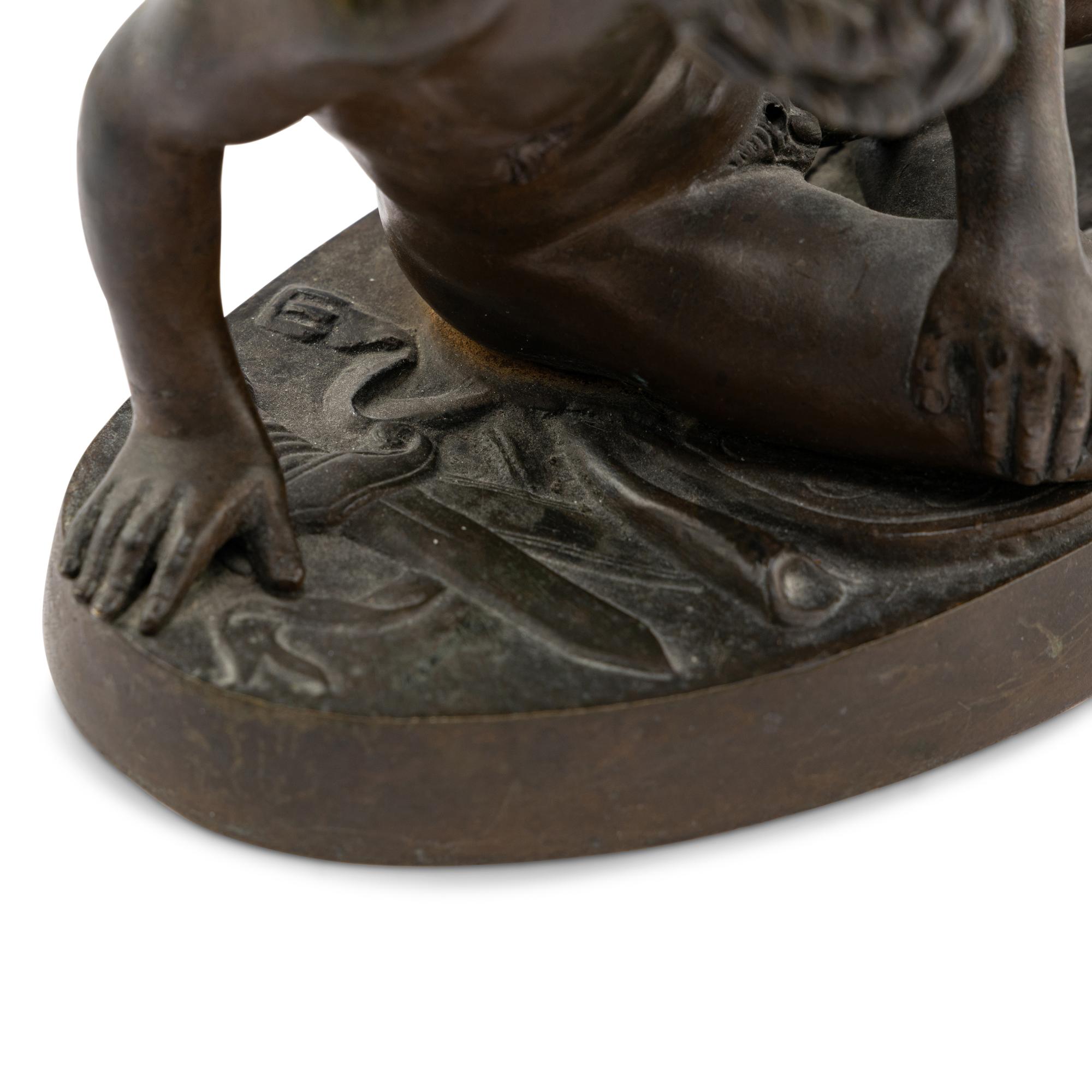 A Grand Tour Bronze Figure of The Dying Gaul