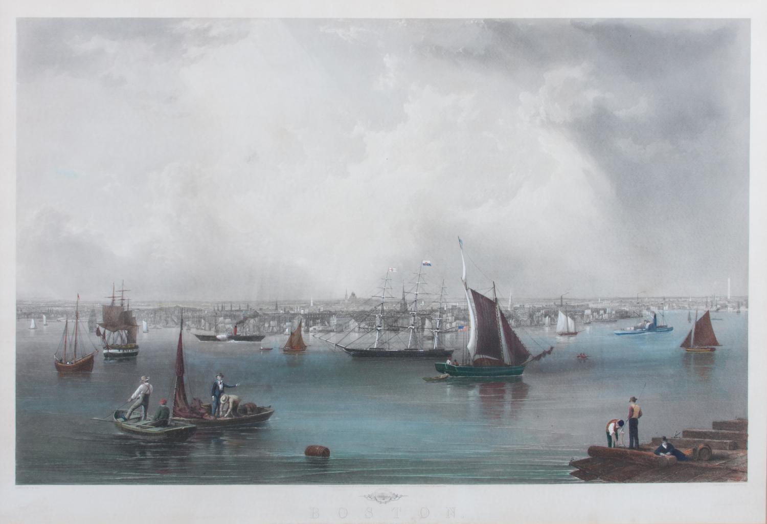 A Hand-colored Engraving By Charles Mottram 24 1/2 x 38 1/2 inches. — After John William Hill (American, 1812-1879)