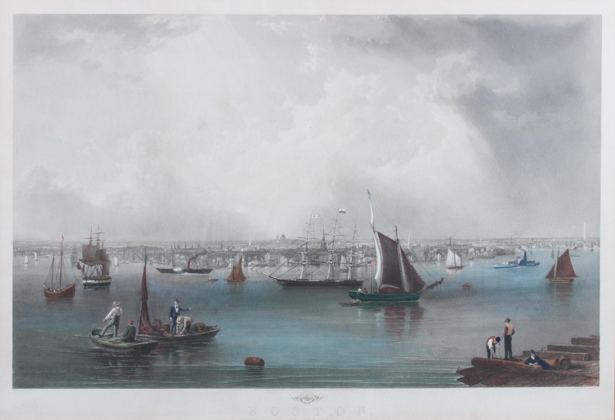 A Hand-colored Engraving By Charles Mottram 24 1/2 x 38 1/2 inches. — After John William Hill (American, 1812-1879)