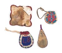 Collection of Miniature Beaded Pouches, PLUS
