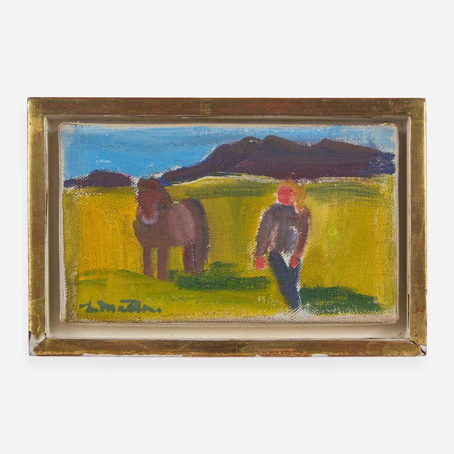 Louisa Matthíasdóttir (Icelandic, 1917-2000) Two Icelandic Scenes