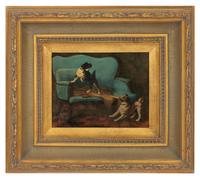 A Pair of Paintings of Dogs