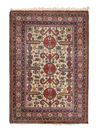A Perepedil Ivory-Ground Wool Rug