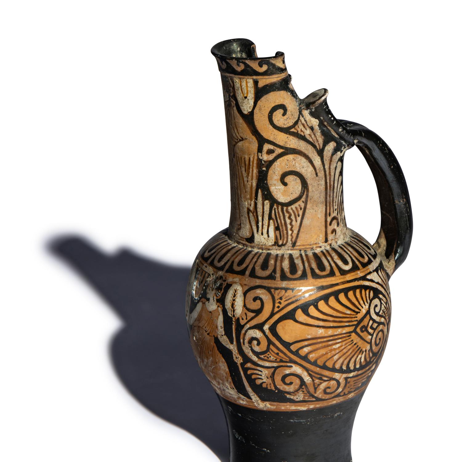 An Etruscan Caeretan Red-Figured Oinochoe
