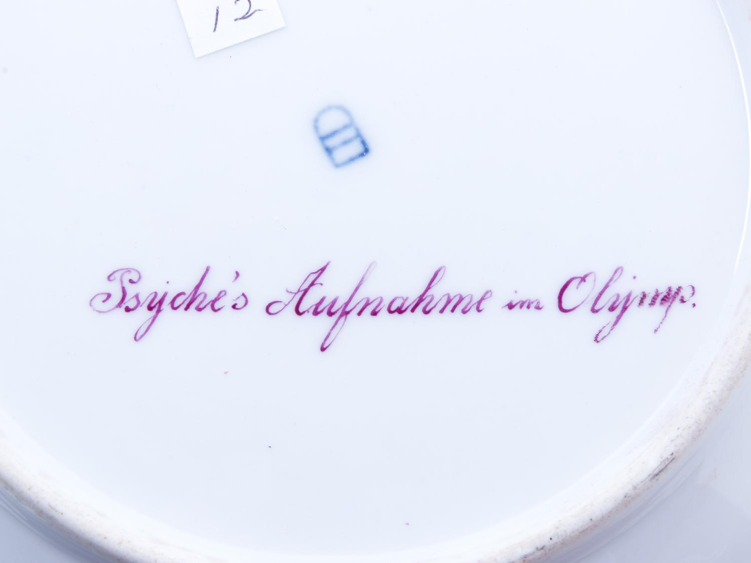 A Vienna Painted and Parcel Gilt Porcelain Cabinet Plate