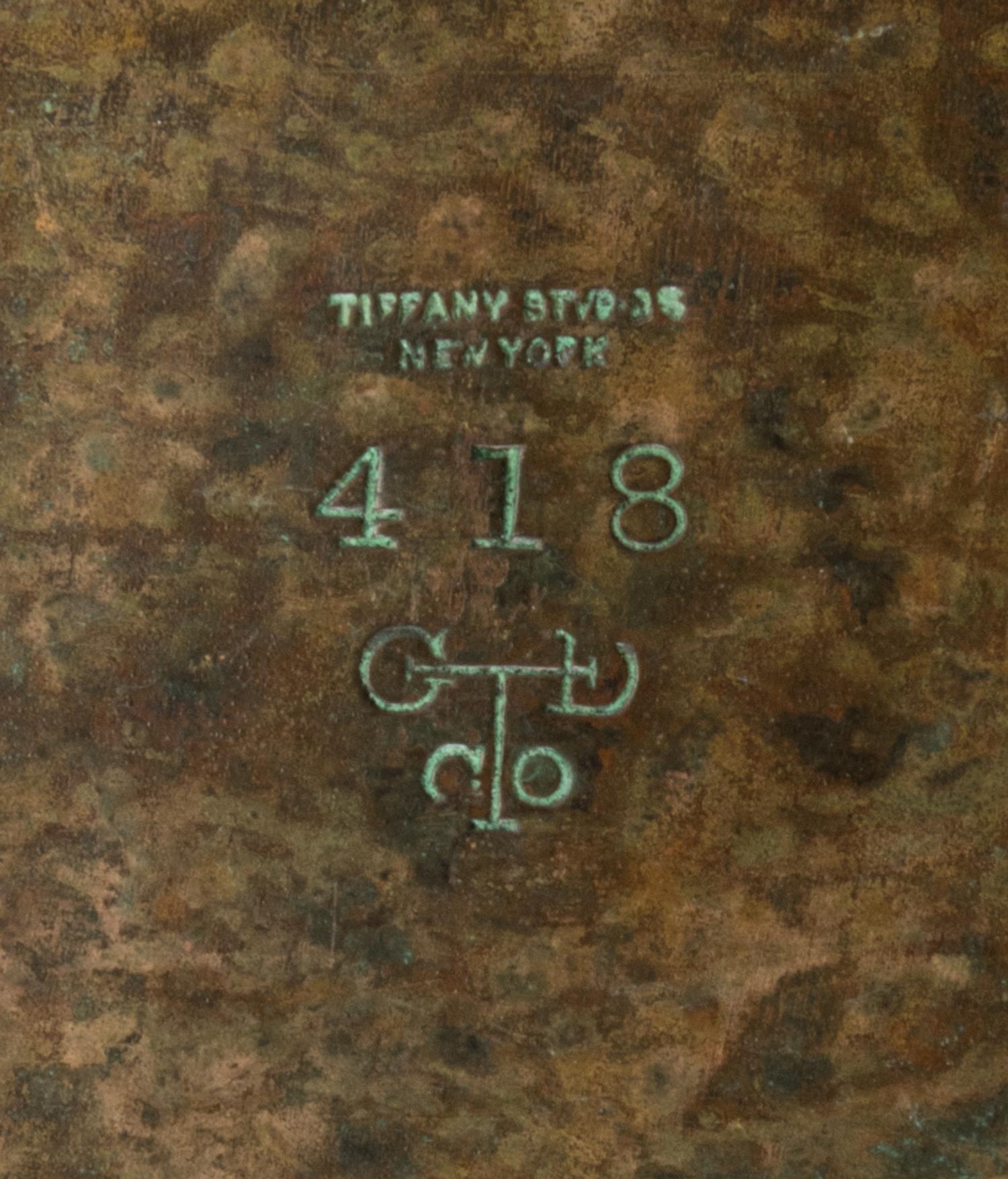 Tiffany Studios, EARLY 20TH CENTURY, a Zodiac pattern letter holder (418)