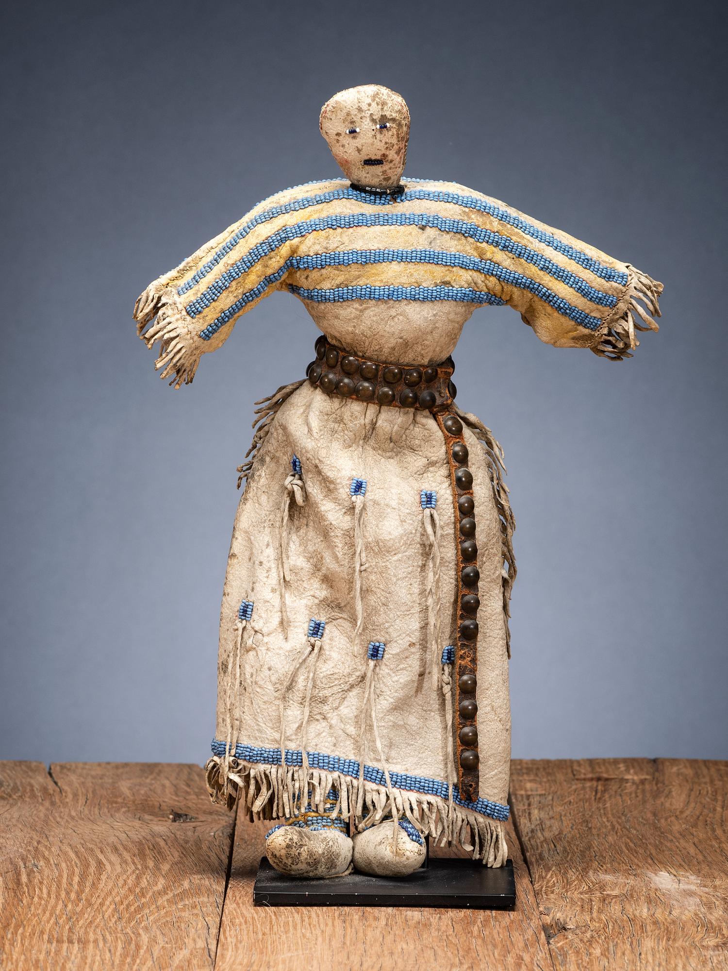 Sioux Beaded Hide Doll