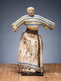Sioux Beaded Hide Doll