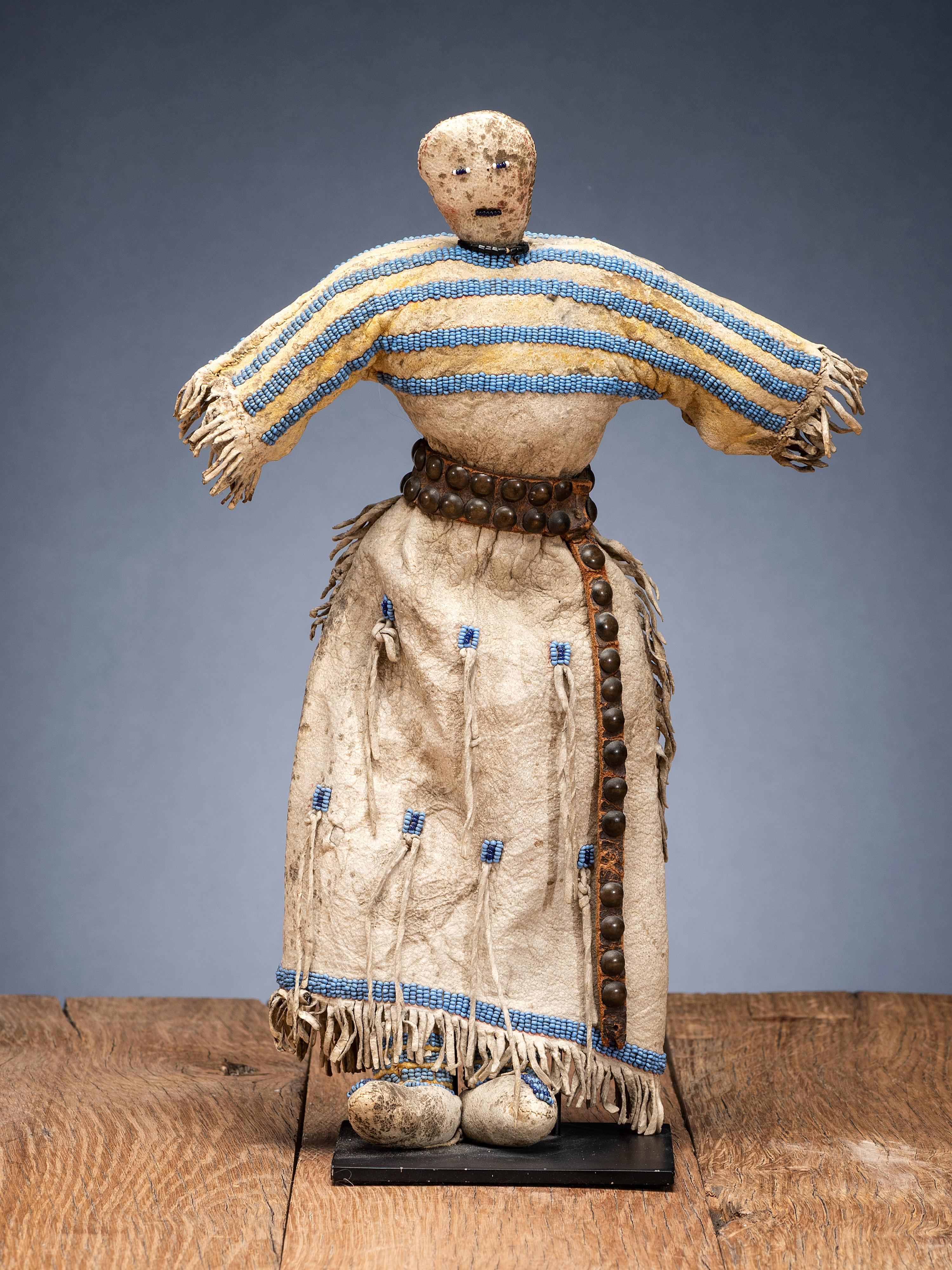 Sioux Beaded Hide Doll
