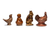 Four Glazed Ceramic Figures