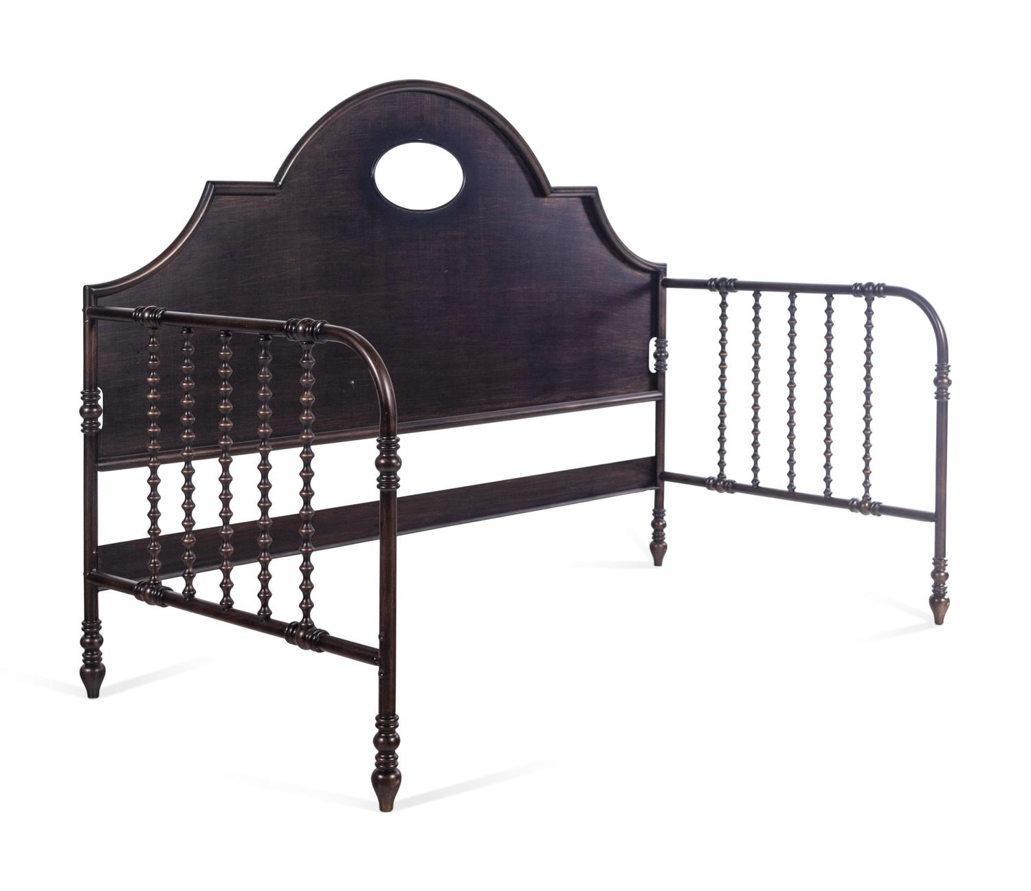 A Contemporary Black Metal Bed