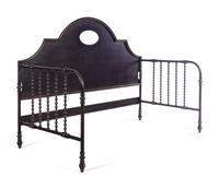 A Contemporary Black Metal Bed
