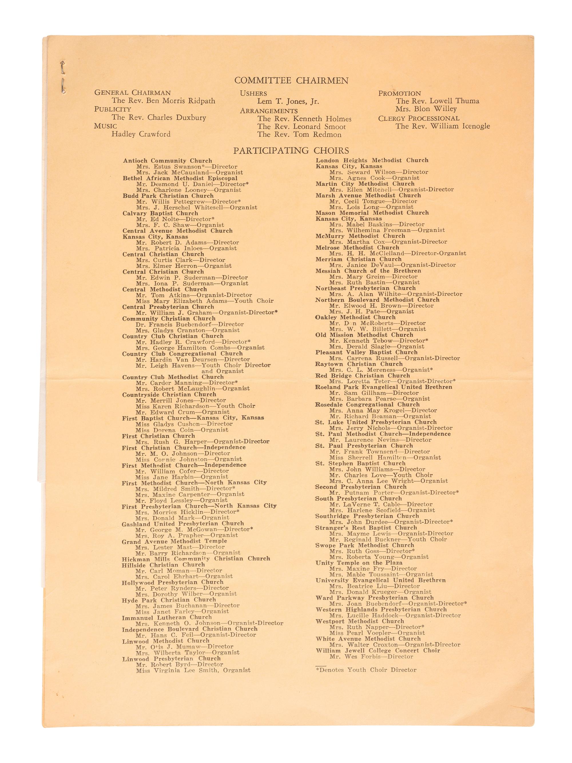 [KING, Martin Luther, Jr. (1929-1968)]. A group of 4 programs from events featuring or honoring Dr. Martin Luther King, Jr. 1956-1965.