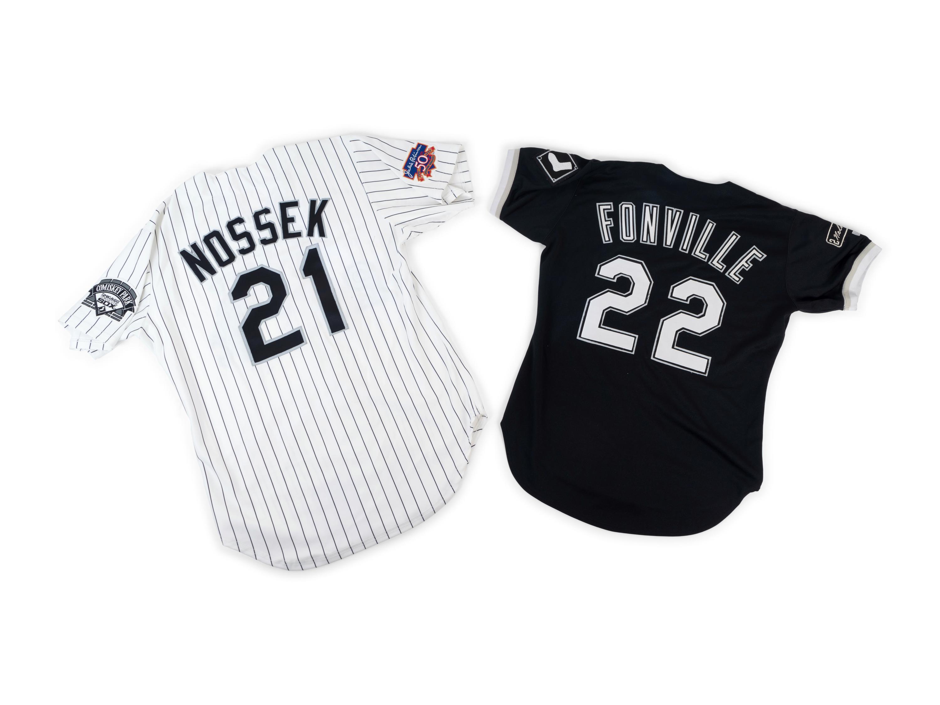 A Group of 1990s Chicago White Sox Game Used/Issued Jerseys With Jackie Robinson and Nellie Fox Patches,