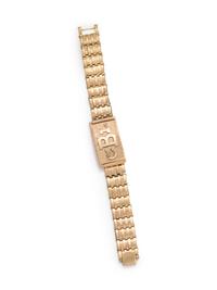 YELLOW GOLD MONOGRAM BRACELET