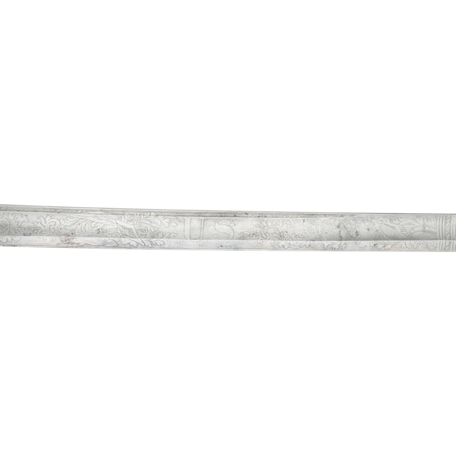 Model 1850 Foot Officers Sword Inscribed to Lt. James Reeves 24th NJ - Wounded at Fredericksburg & Chancellorsville with CDV