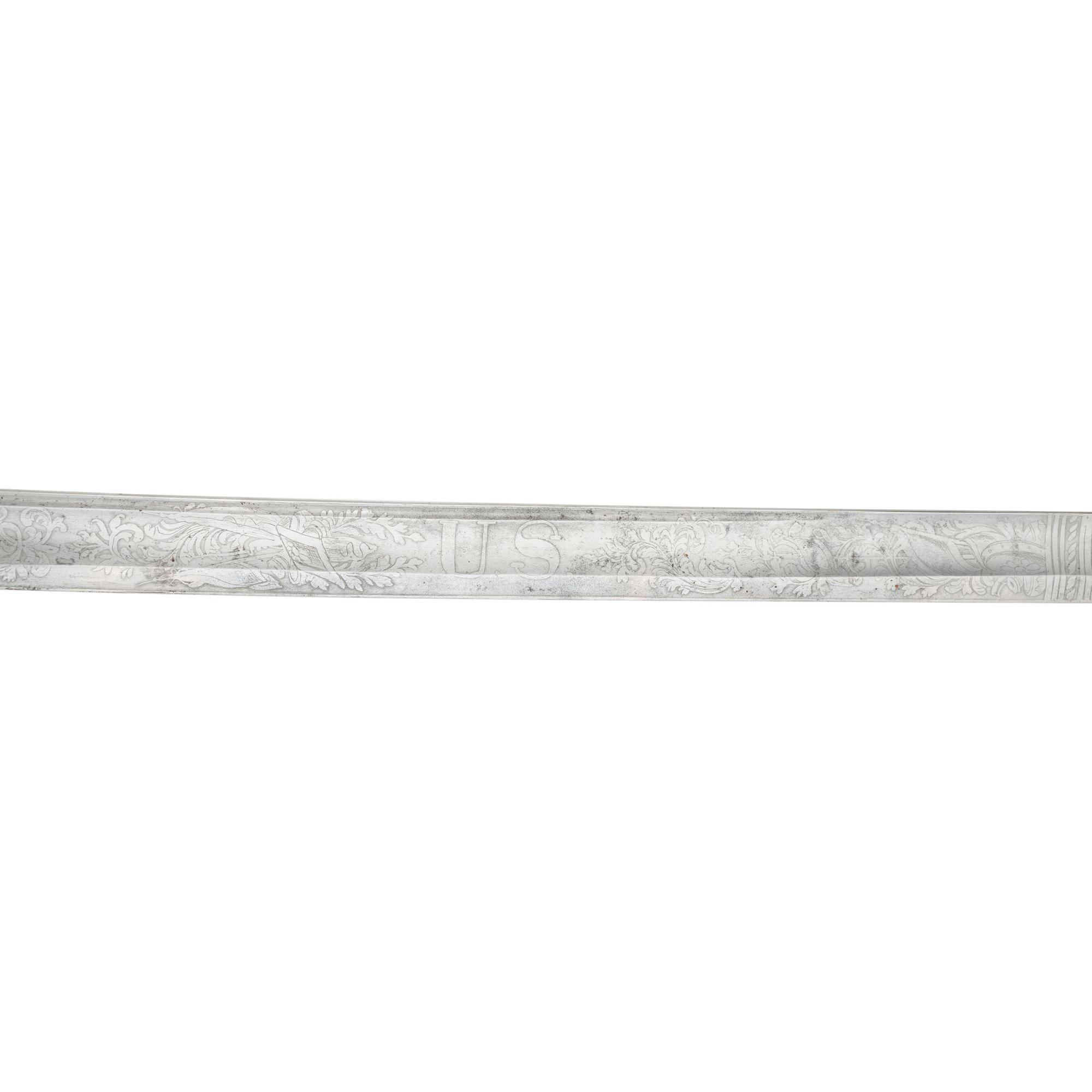 Model 1850 Foot Officers Sword Inscribed to Lt. James Reeves 24th NJ - Wounded at Fredericksburg & Chancellorsville with CDV