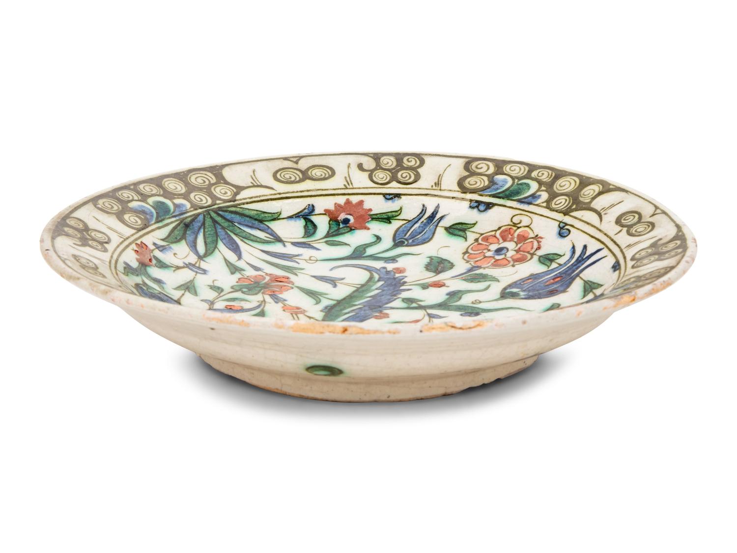 An Iznik Pottery Charger