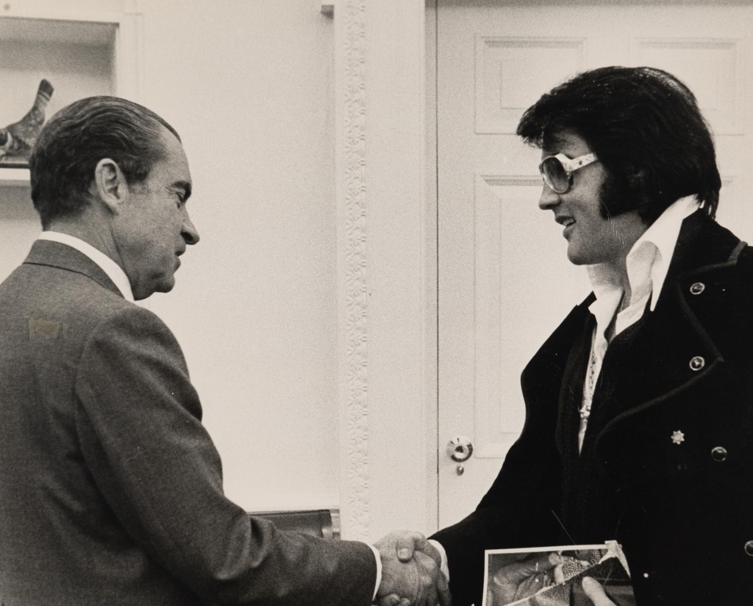Elvis Presley, 1956 and Untitled (Elvis and Nixon ) (two works)