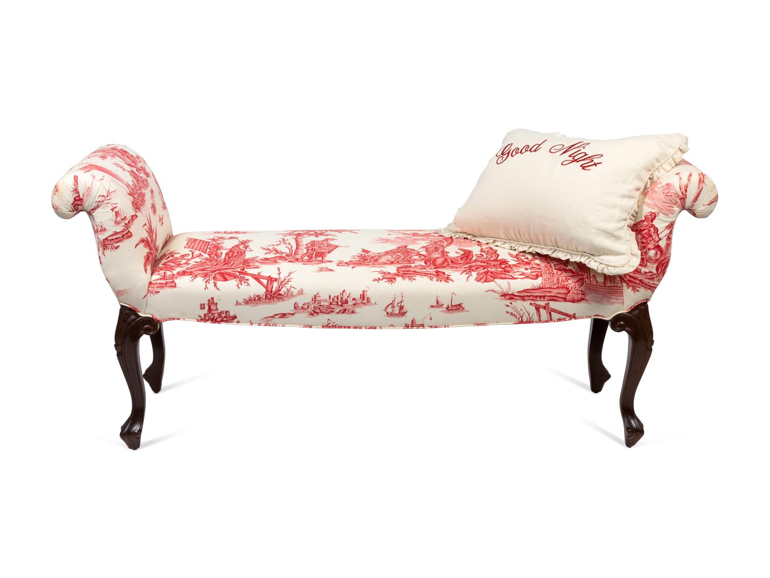 A Louis XV Style Upholstered Bench