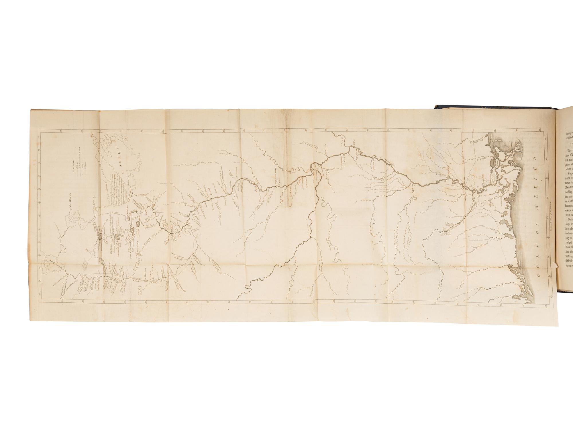 BELTRAMI, Giacomo Constantino (1779-1855). A Pilgrimage in Europe and America, leading to the Discovery of the Sources of the Mississippi and Bloody River; with a Description of the Whole Course of the former, and of the Ohio . London: Hunt and Clark, 1828.
