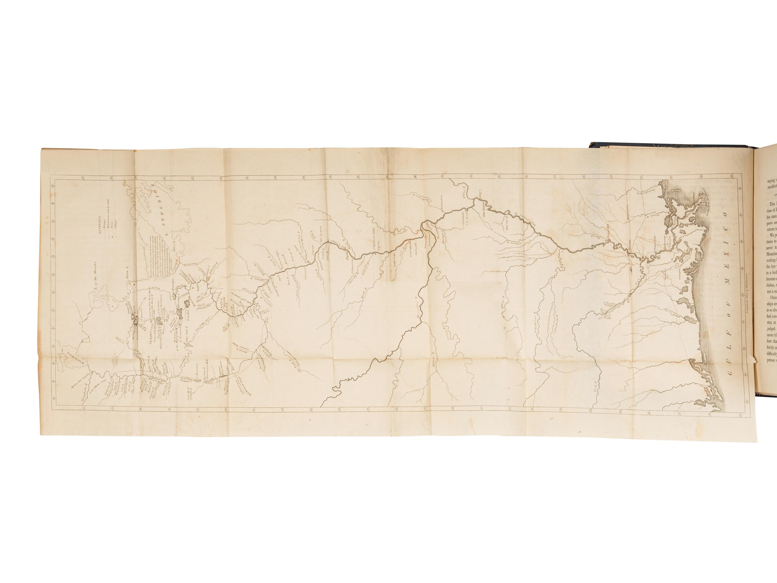 BELTRAMI, Giacomo Constantino (1779-1855). A Pilgrimage in Europe and America, leading to the Discovery of the Sources of the Mississippi and Bloody River; with a Description of the Whole Course of the former, and of the Ohio . London: Hunt and Clark, 1828.