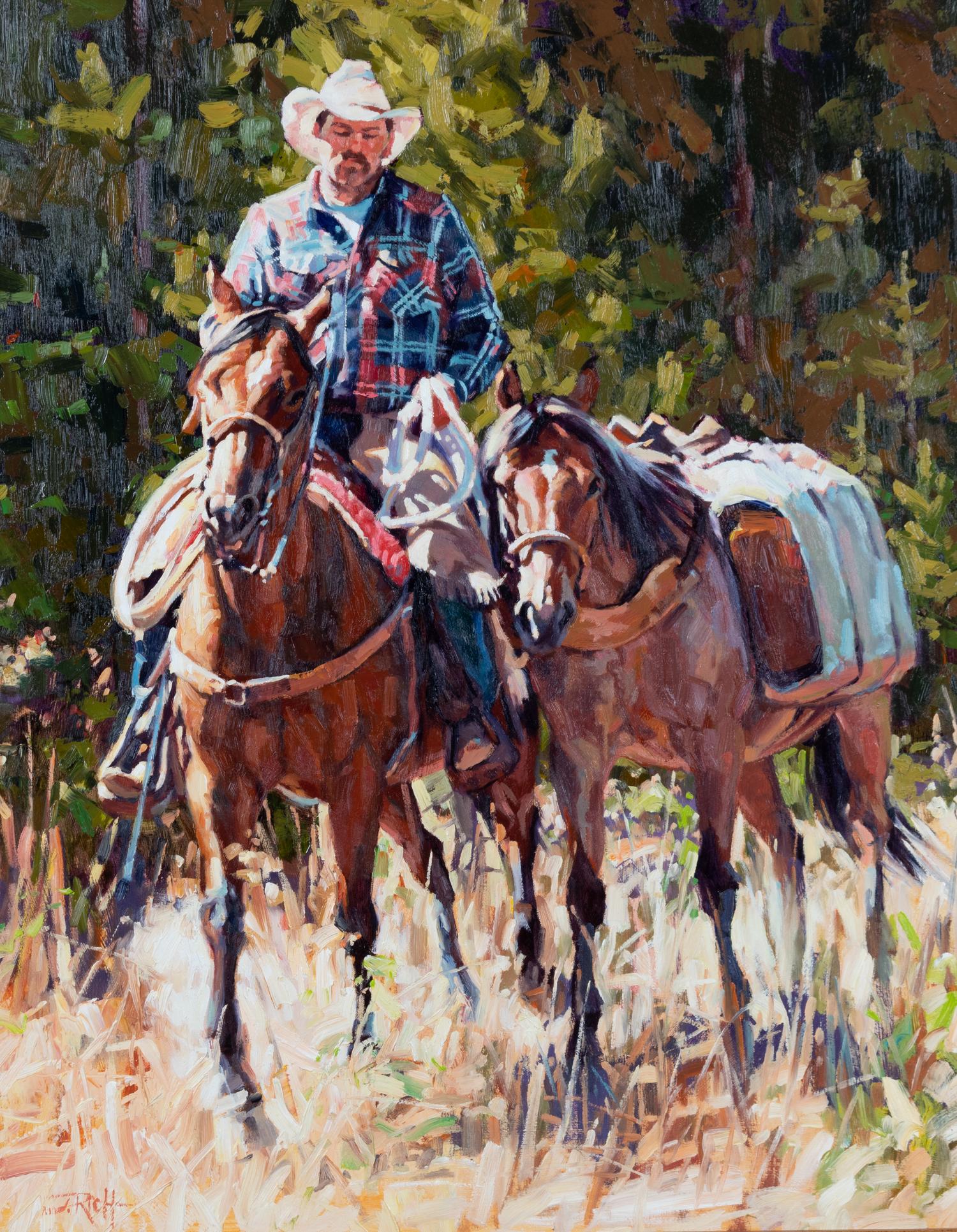 Cowboy on Horseback