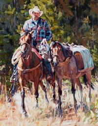 Cowboy on Horseback