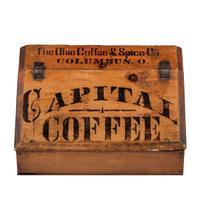 A Capital Coffee Painted Wood Store Bin