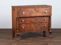 AWAITING DONATION - A Classical Carved Walnut-Veneered Chest of Drawers