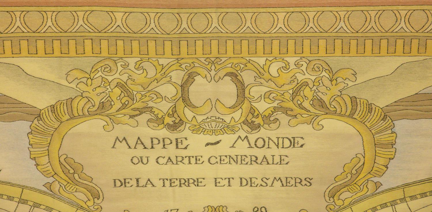 An Aubusson Style "Map Motif" Rug