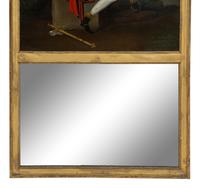 A French Painted Trumeau Mirror