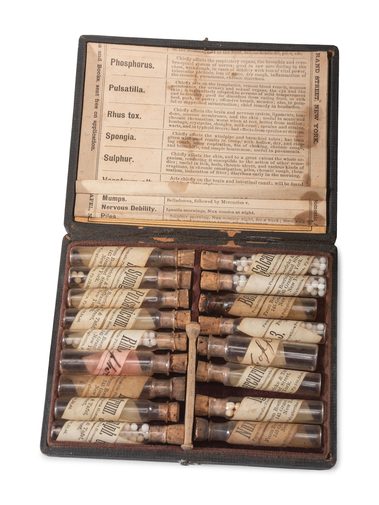 Two Homeopathic Medicine Cases and a Set of Currettes