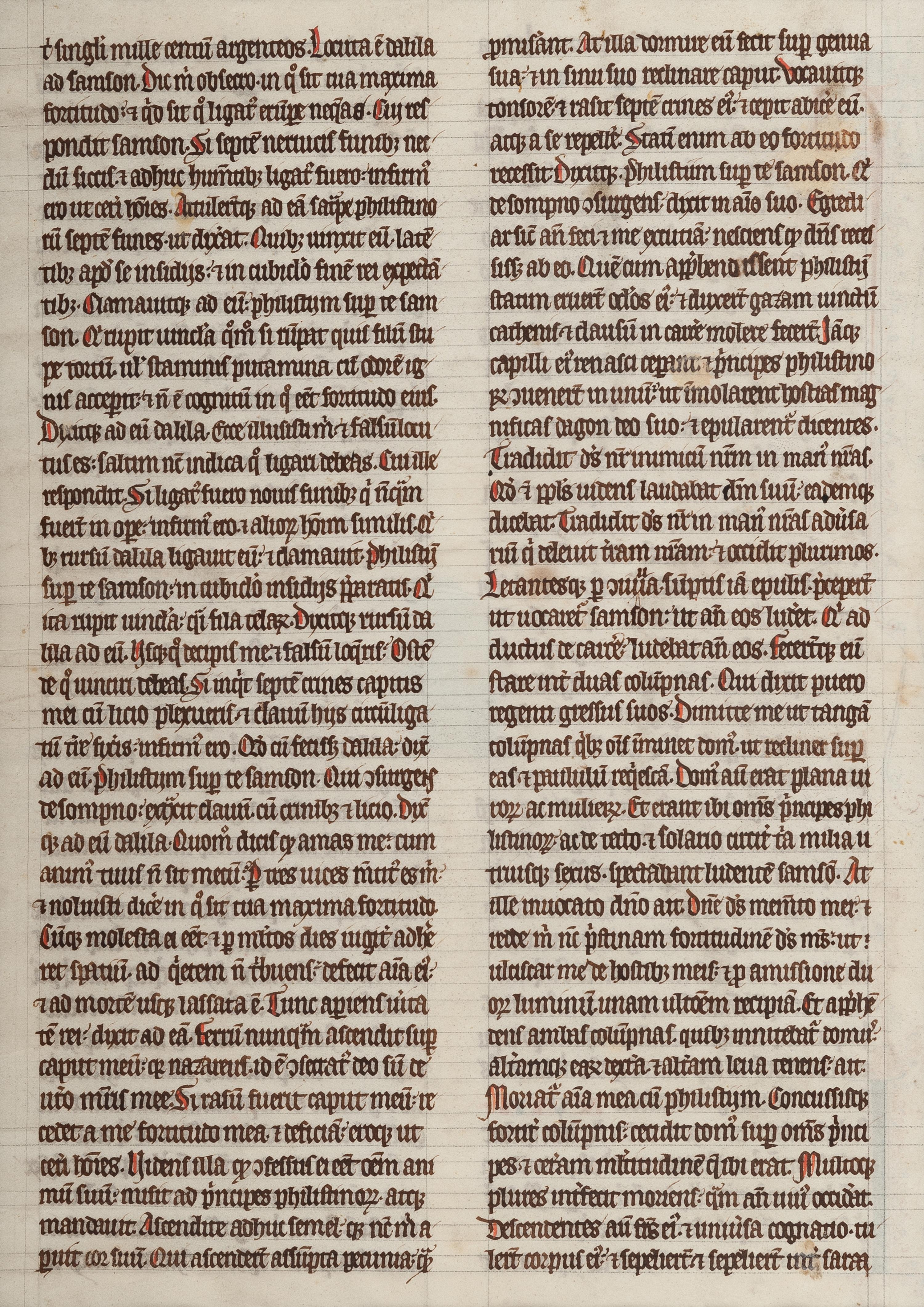 [MANUSCRIPT LEAF -- BIBLE]. One leaf on vellum, in Latin. Germany, ca. 1425.