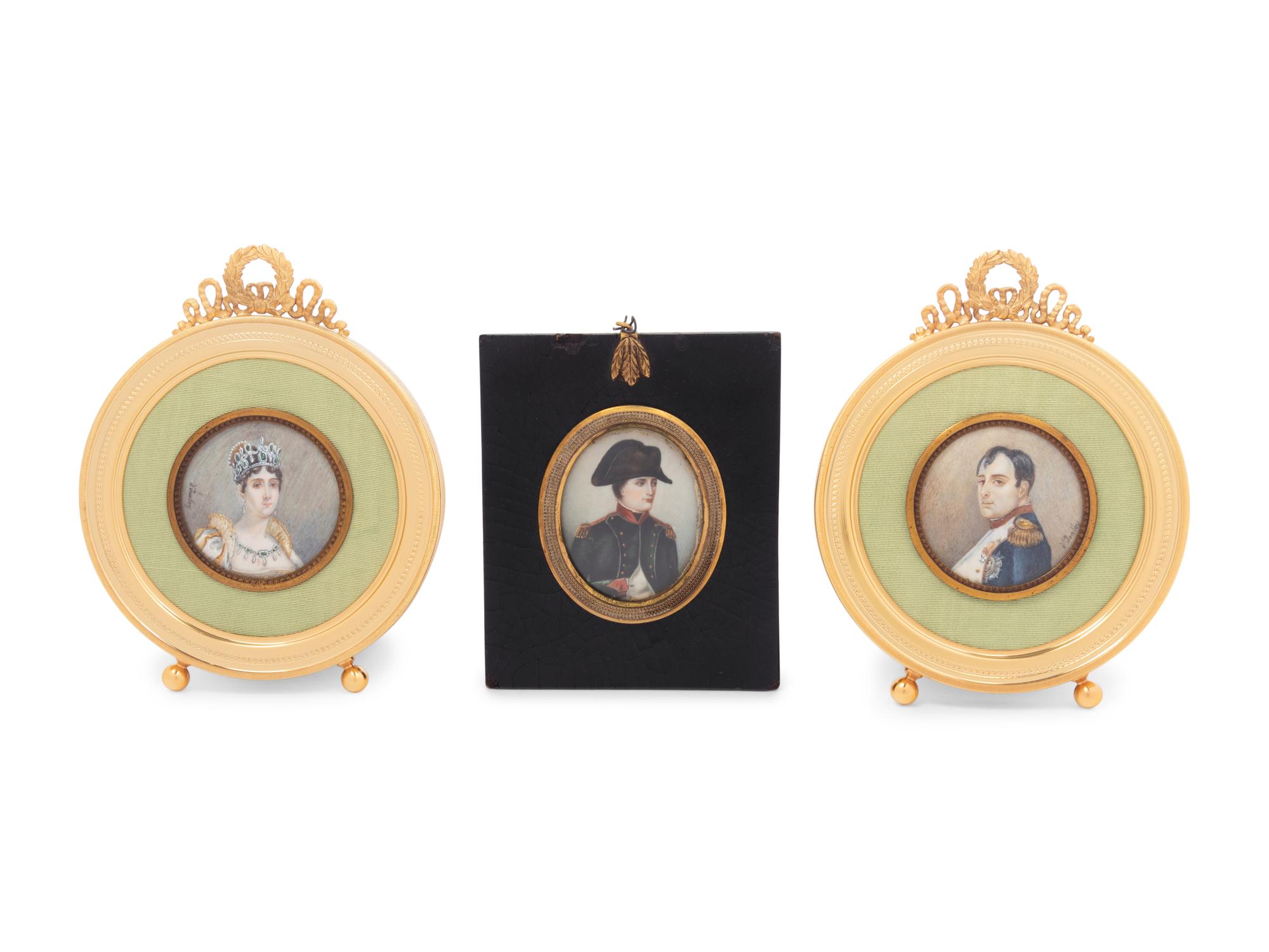 Three Napoleonic Portrait Miniatures